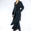 Jade Linen Kimono Bohemian Style Robe Dress Long