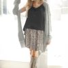 Snake Print Suede Mini Skirt Chic Party Style